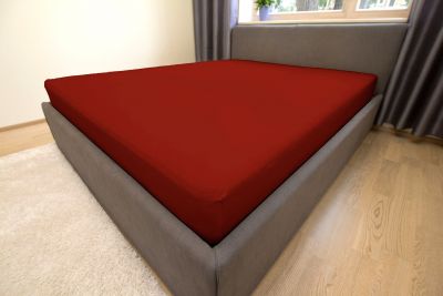 Kummiga satään aluslina bordoo punane 200x200+30