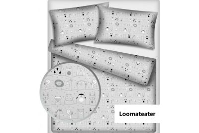 Loomateater voodipesu komplekt 110x145 linata