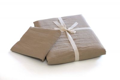 Простыня Льняная / цвет: Серый 150x240