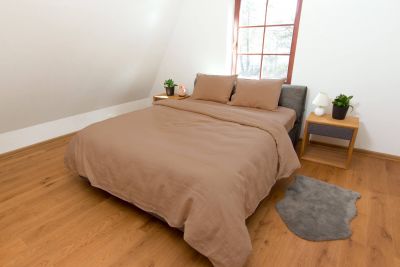 Простыня Льняная / цвет: Серый 240x220