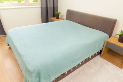 Päevatekk 230x240 puuvill türkiis
